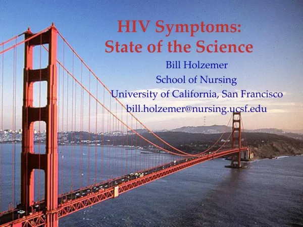 HIV Symptoms: State of the Science
