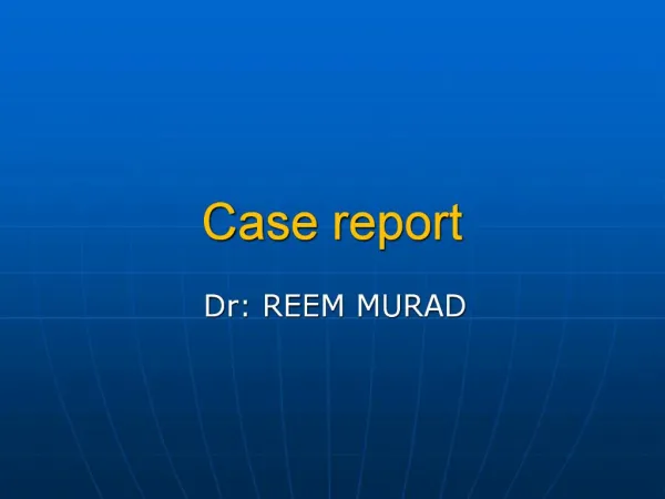 Case report