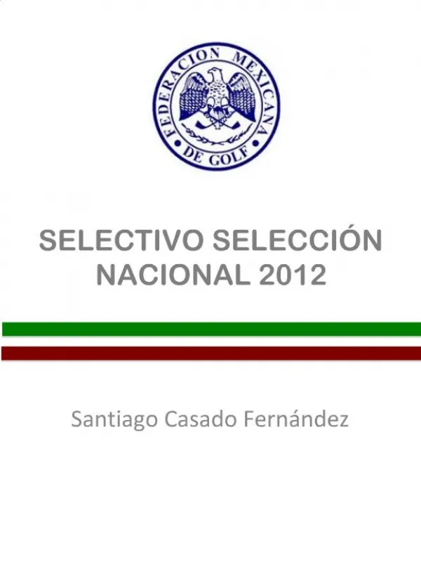 SELECTIVO SELECCI N NACIONAL 2012
