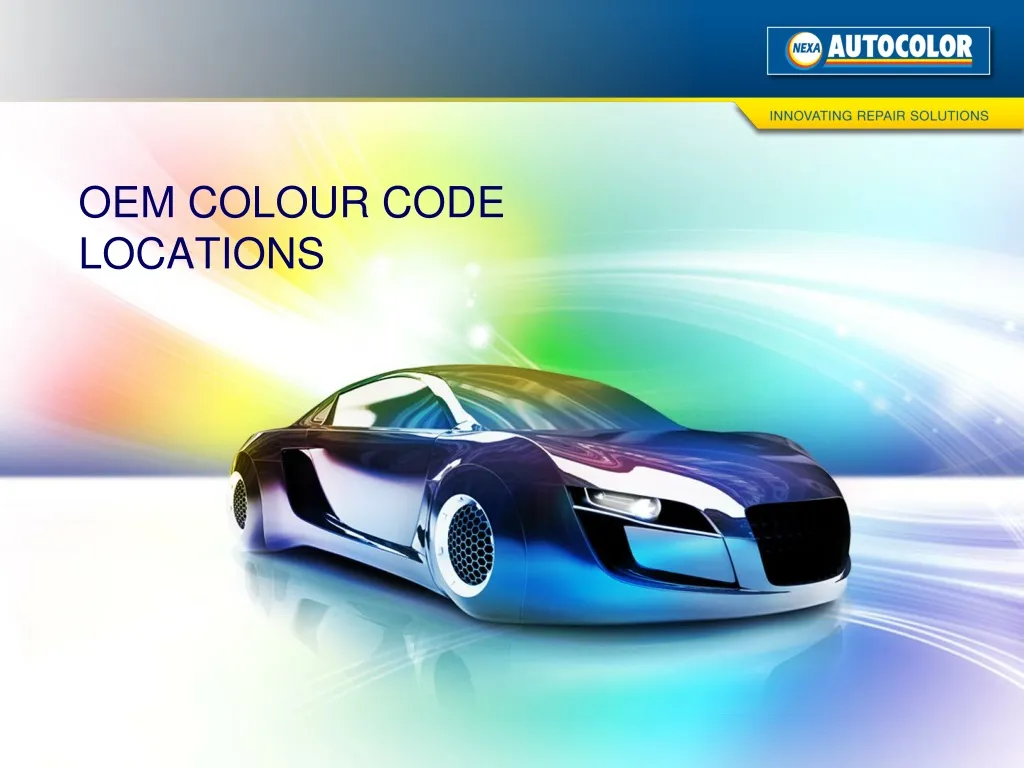 oem colour code locations