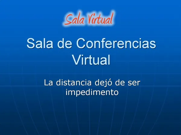 Sala de Conferencias Virtual