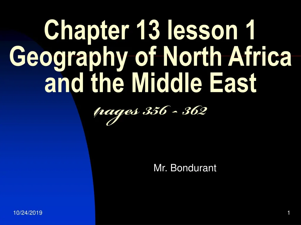 chapter 13 lesson 1 geography of north africa and the middle east pages 356 362