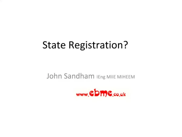 State Registration