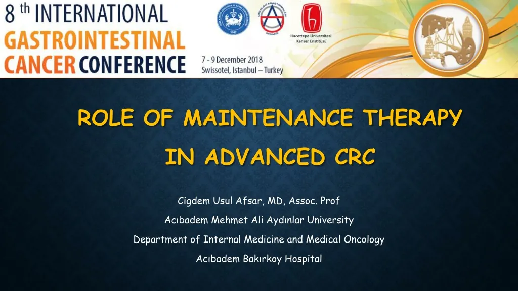 role of maintenance therapy in advanced crc