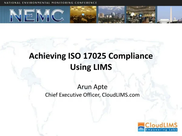 Achieving ISO 17025 Compliance Using LIMS