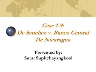 Case 1-9: De Sanchez v. Banco Central De Nicaragua - slide 1