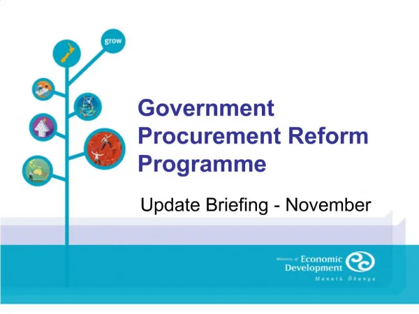 Government Procurement Reform Programme