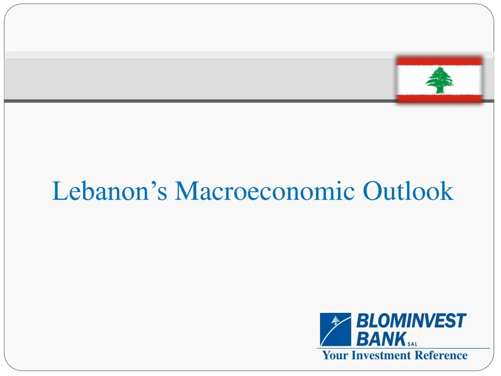 lebanon s macroeconomic outlook