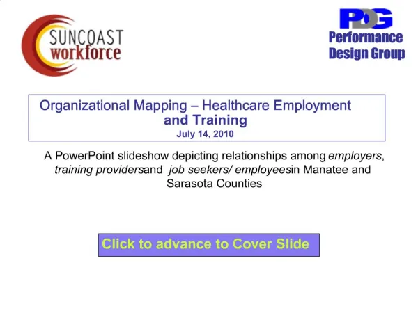 Organizational Mapping Healthcare Employment and Training July 14, 2010