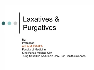 Laxatives Purgatives - slide 1