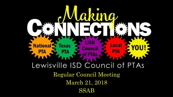 Regular Council Meeting March 21, 2018 SSAB