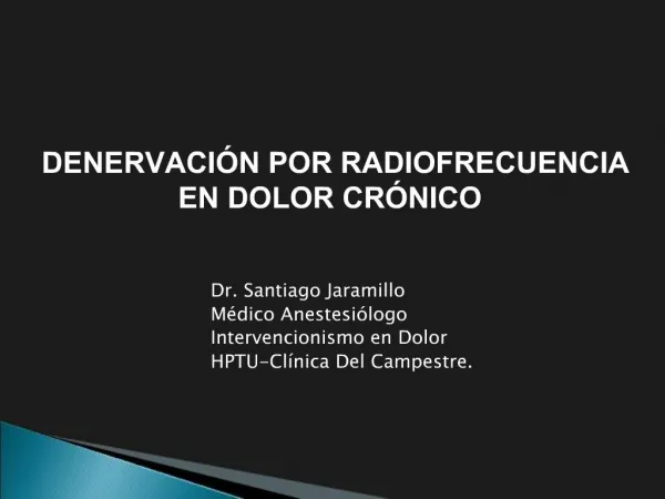 Dr. Santiago Jaramillo M dico Anestesi logo Intervencionismo en Dolor HPTU-Cl nica Del Campestre.