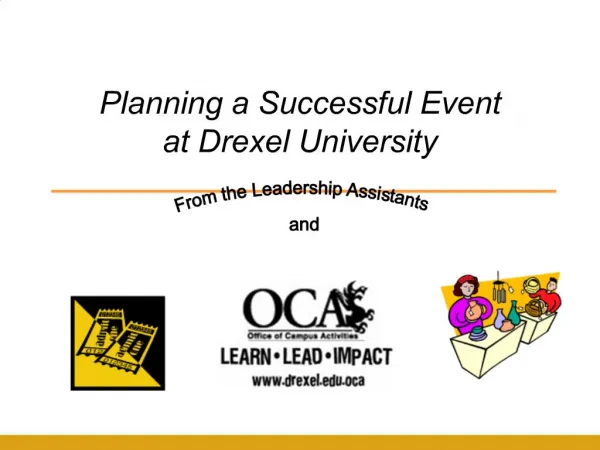 Planning a Successful Event at Drexel University