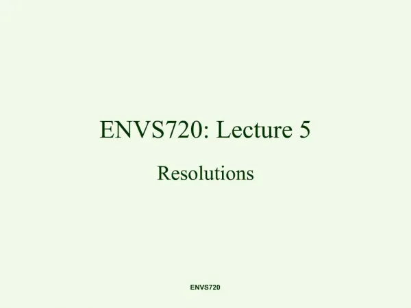 ENVS720: Lecture 5