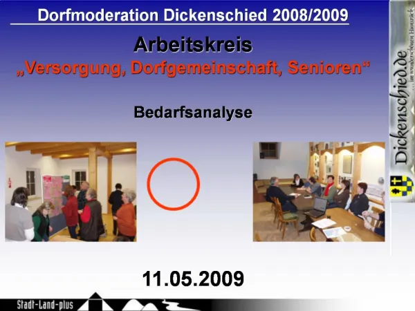 Dorfmoderation Dickenschied 2008