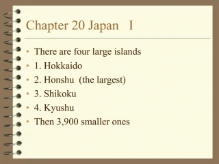 Chapter 20 Japan I - slide 1