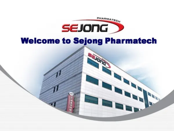 Welcome to Sejong Pharmatech