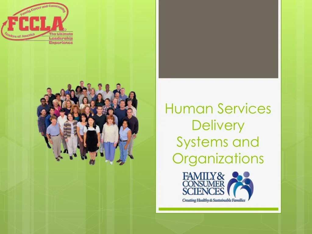 human services delivery systems and organizations