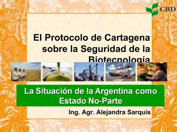 El Protocolo de Cartagena sobre la Seguridad de la Biotecnolog a