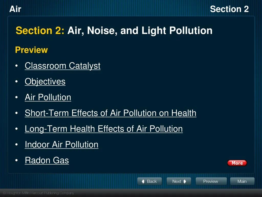 section 2 air noise and light pollution