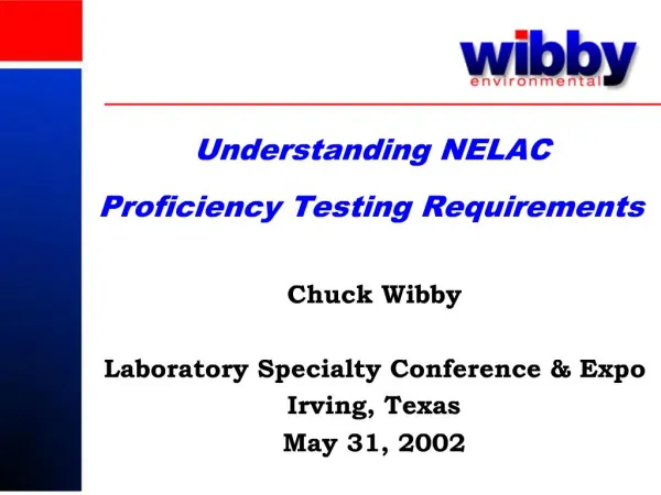 Understanding NELAC Proficiency Testing Requirements