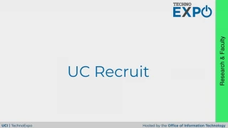 UC Recruit - slide 1