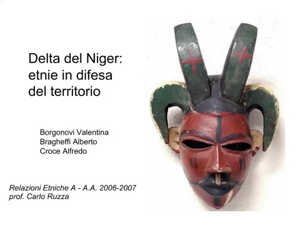 Delta del Niger: etnie in difesa del territorio