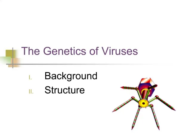 The Genetics of Viruses