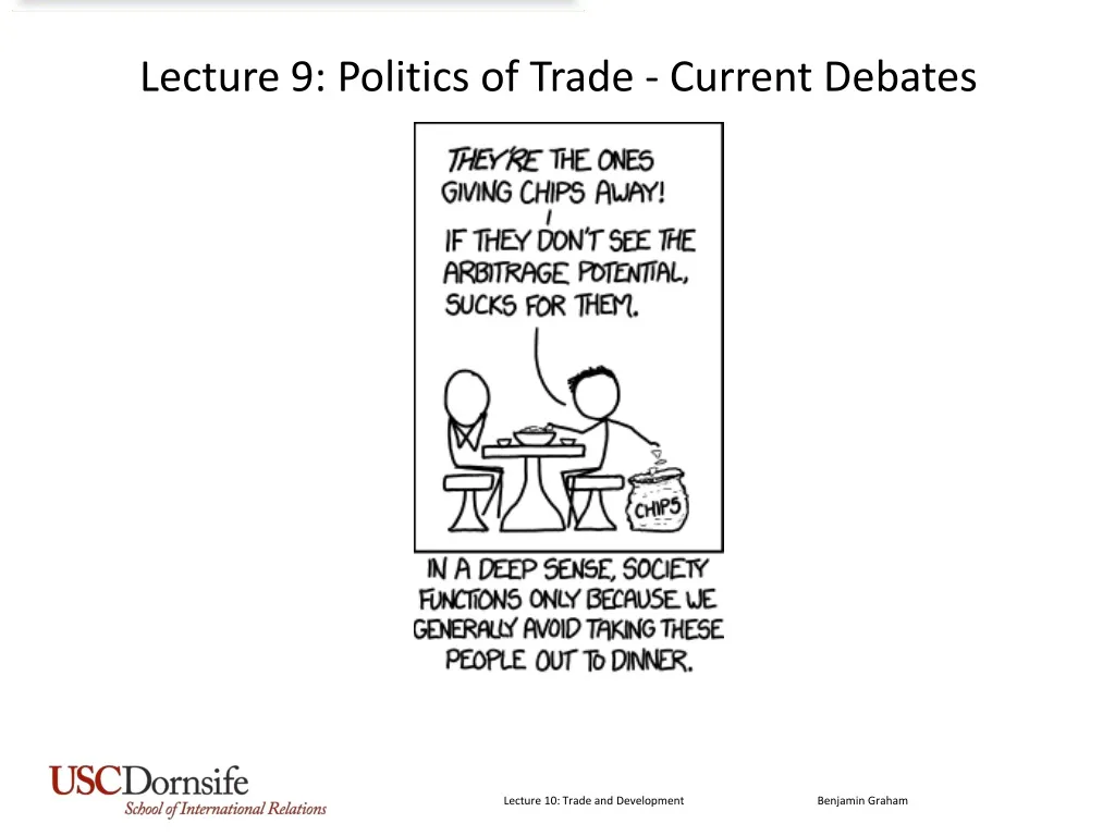 lecture 9 politics of trade current debates