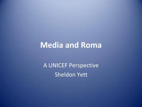 Media and Roma