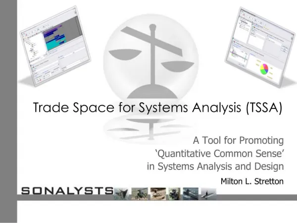Trade Space for Systems Analysis TSSA