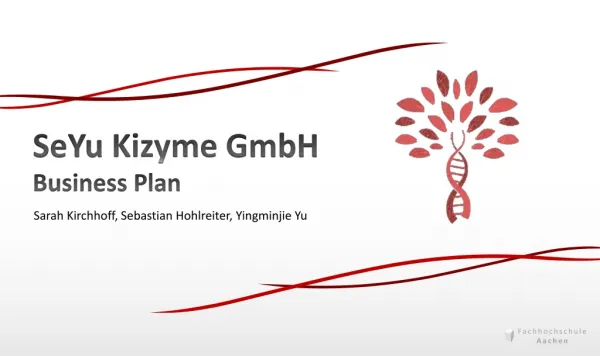 SeYu Kizyme GmbH Business Plan