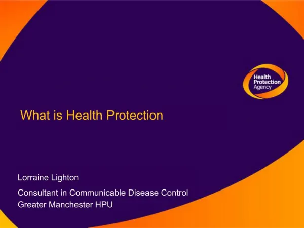 What is Health Protection