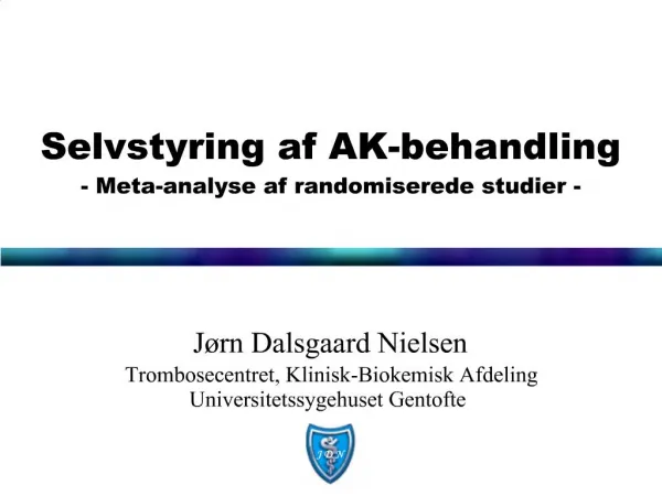 Selvstyring af AK-behandling - Meta-analyse af randomiserede studier -