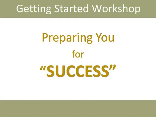 Preparing You for SUCCESS