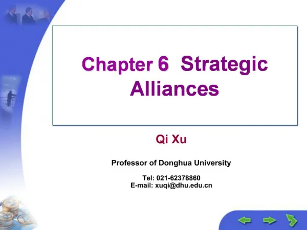 Chapter 6 Strategic Alliances