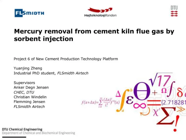 Mercury removal from cement kiln flue gas by sorbent injection
