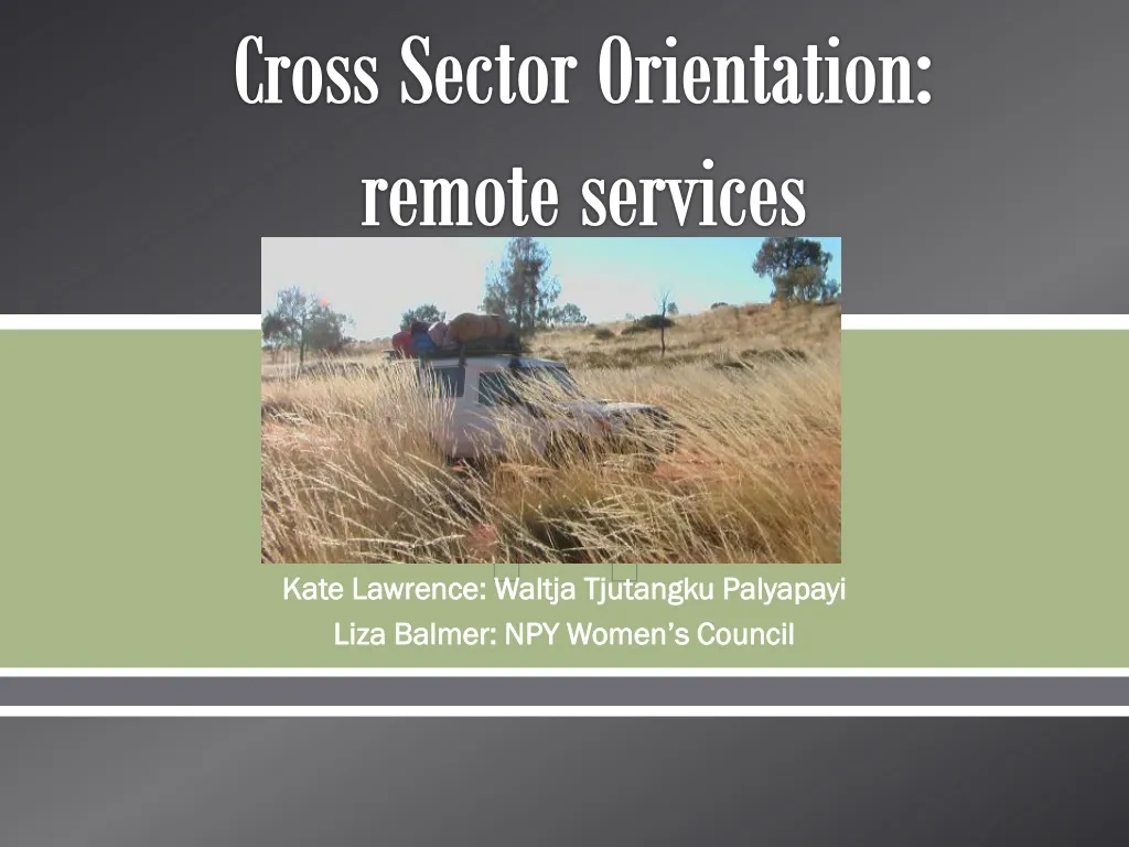 cross sector orientation remote services