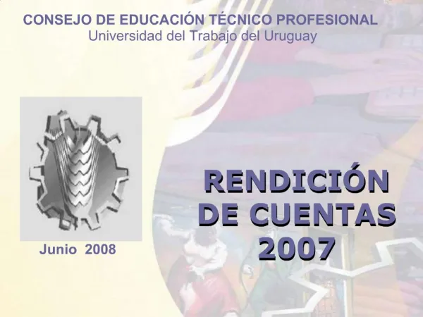 CONSEJO DE EDUCACI N T CNICO PROFESIONAL Universidad del Trabajo del Uruguay