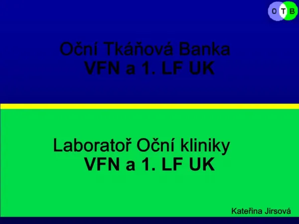 Ocn Tk nov Banka VFN a 1. LF UK
