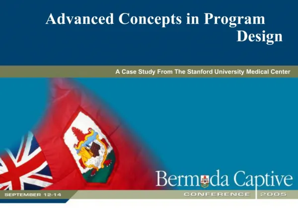 Advanced Concepts in Program Design