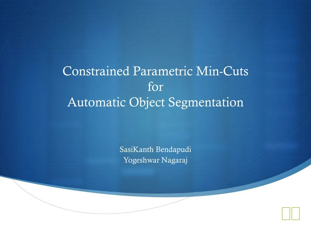 constrained parametric min cuts for automatic object segmentation