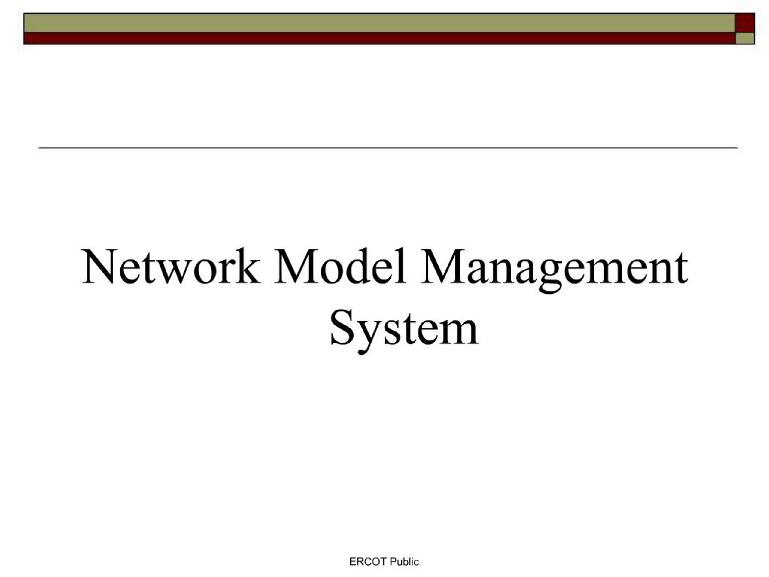 PPT - Network Model Management System PowerPoint Presentation, free ...
