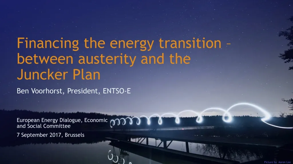 financing the energy transition between austerity and the juncker plan