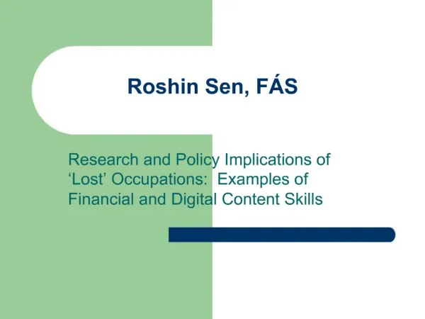 Roshin Sen, F S