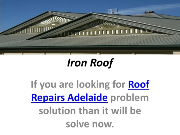 roof repairs adelaide