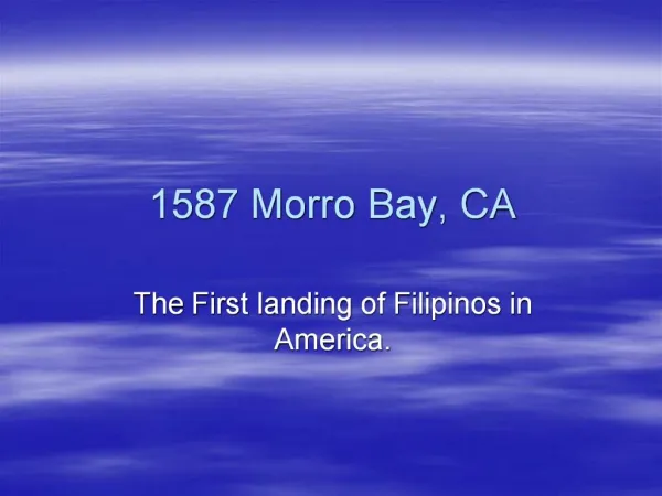 1587 Morro Bay, CA