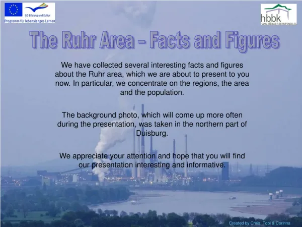 The Ruhr Area – Facts and Figures