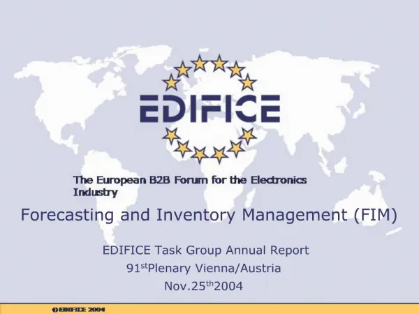 Forecasting and Inventory Management FIM
