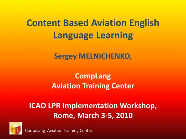 CompLang Aviation Training Center